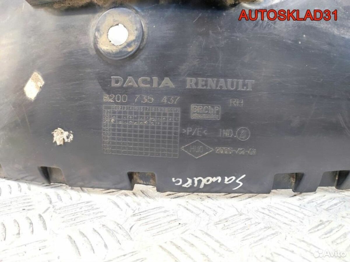 Локер передний правый Renault Sandero 8200735437 - АвтоСклад31.рф - авторазборка контрактные б/у запчасти в г. Белгород