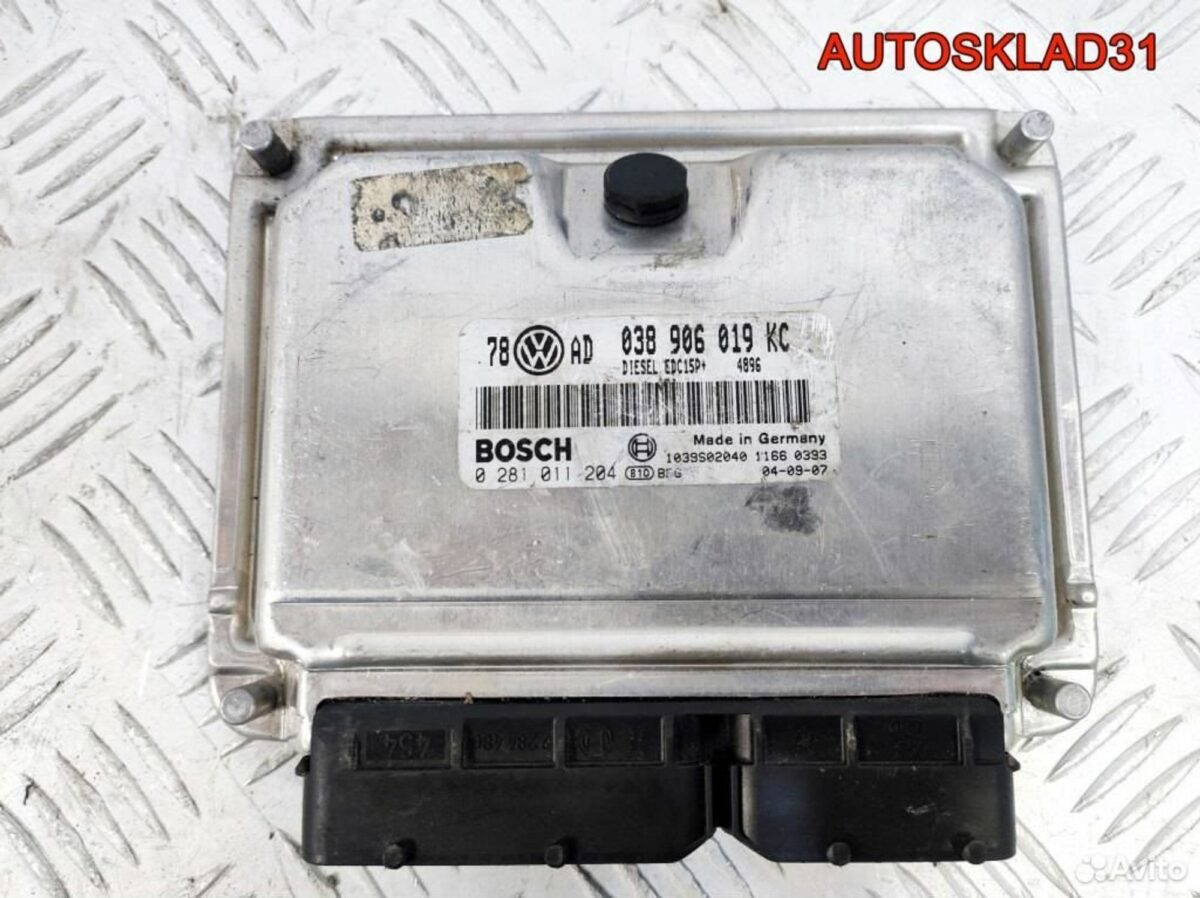Эбу Volkswagen Passat B5+ 1.9 AVB 038906019KC - АвтоСклад31.рф - авторазборка контрактные б/у запчасти в г. Белгород