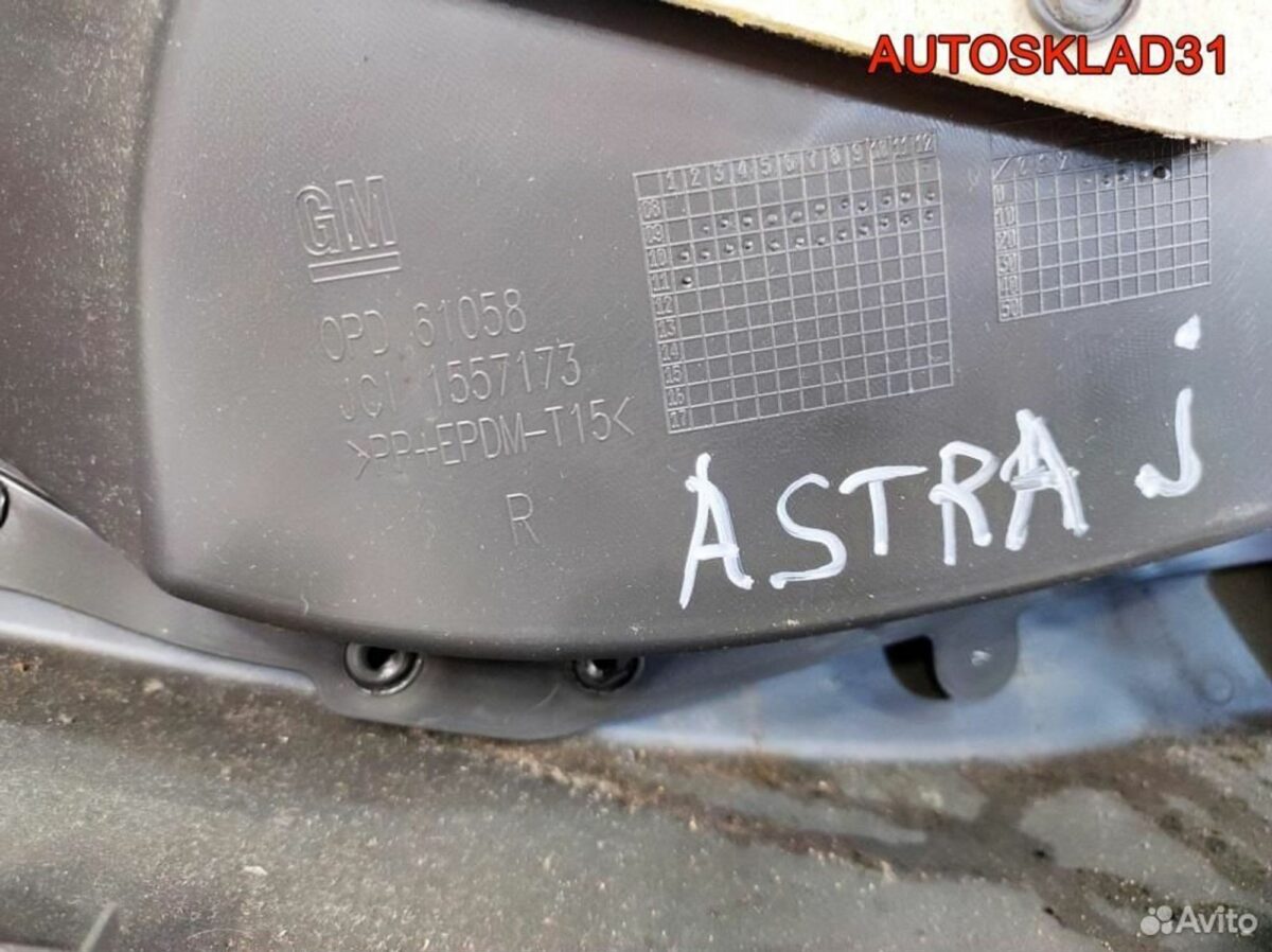 Обшивка двери задней правой Opel Astra J Универсал - АвтоСклад31.рф - авторазборка контрактные б/у запчасти в г. Белгород