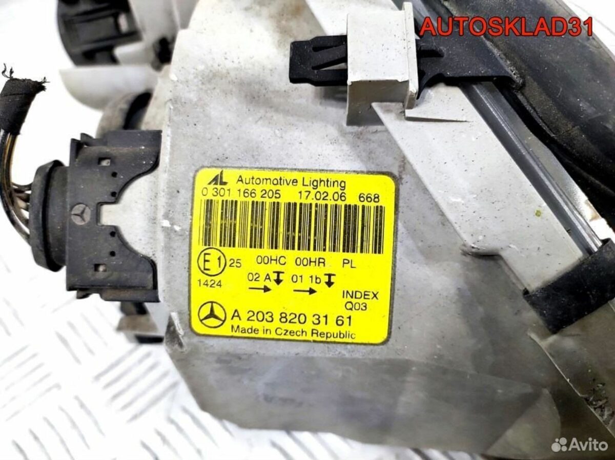 Фара левая Mercedes Benz W203 A2038203161 - АвтоСклад31.рф - авторазборка контрактные б/у запчасти в г. Белгород