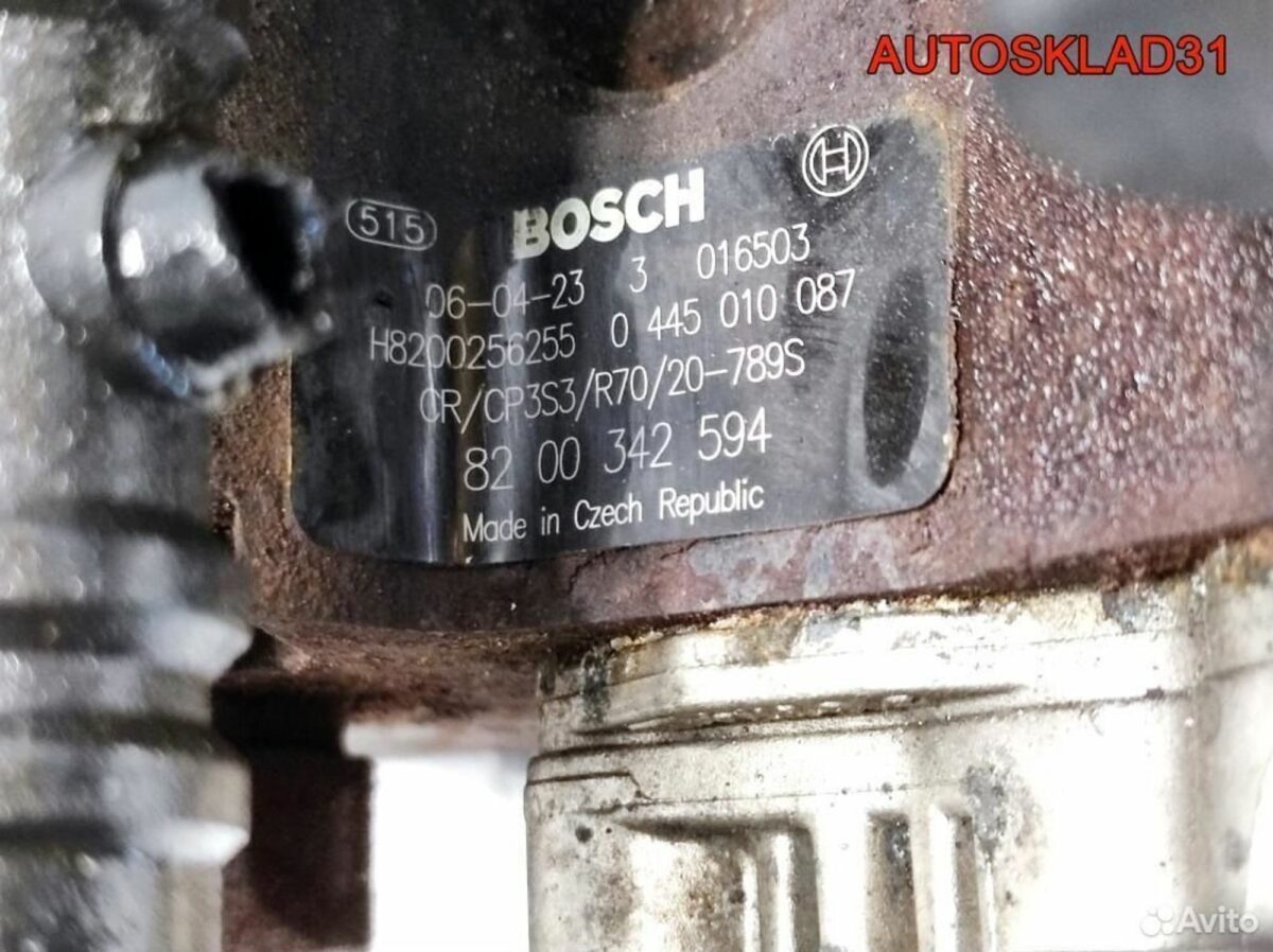 Тнвд Renault Megane 3 1.9 DCI F9Q 8200342594 - АвтоСклад31.рф - авторазборка контрактные б/у запчасти в г. Белгород