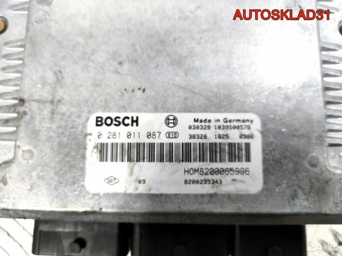 Блок эбу Volvo S40 19 DCI F9Q 0281011087 - АвтоСклад31.рф - авторазборка контрактные б/у запчасти в г. Белгород