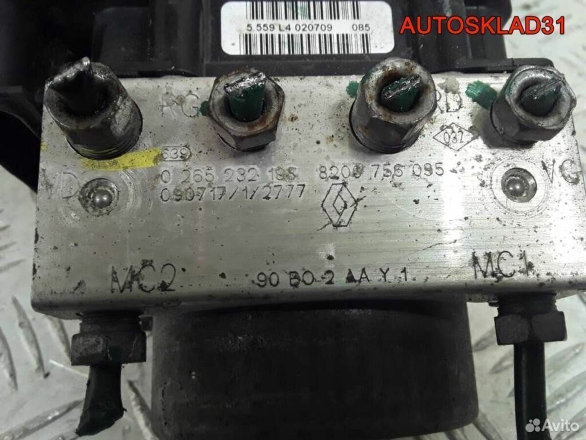 Блок абс ABS Renault Sandero 8200756095 - АвтоСклад31.рф - авторазборка контрактные б/у запчасти в г. Белгород
