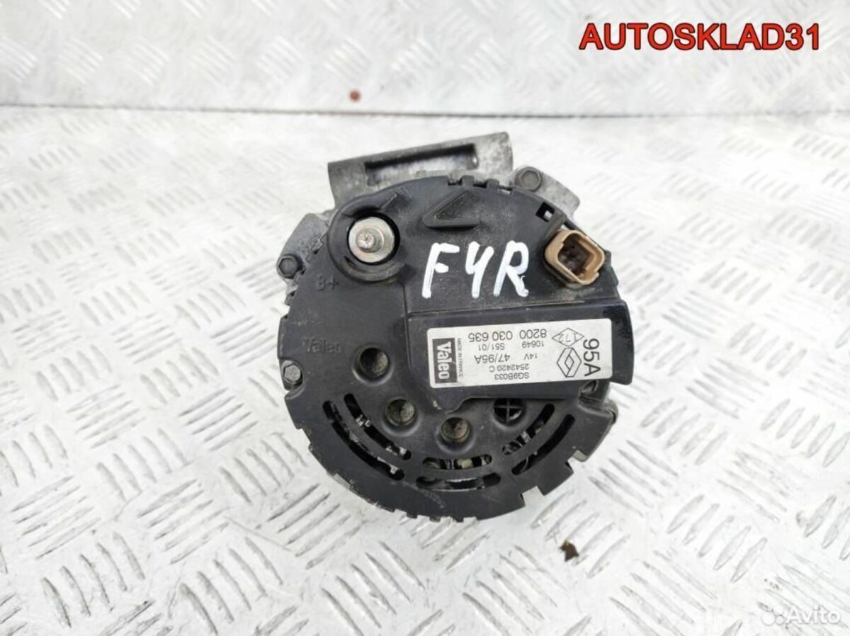Генератор Renault Laguna 2.0 F4R 8200030635 - АвтоСклад31.рф - авторазборка контрактные б/у запчасти в г. Белгород