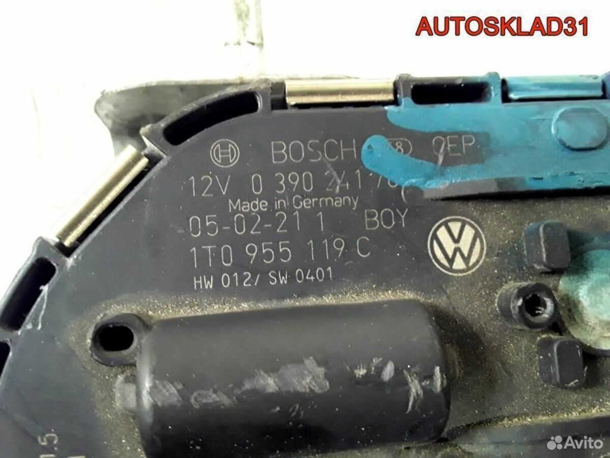Трапеция дворников Volkswagen Touran 1T0955023E - АвтоСклад31.рф - авторазборка контрактные б/у запчасти в г. Белгород