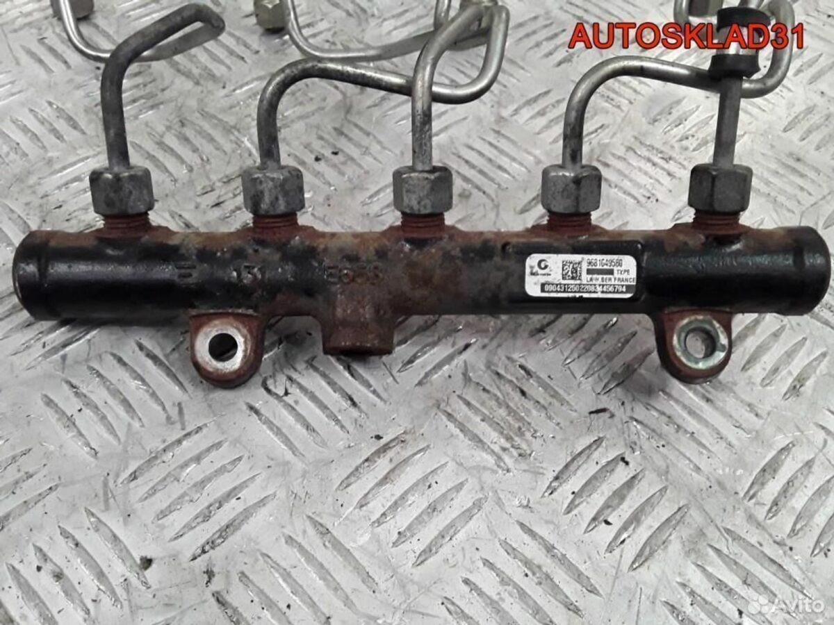 Рейка топливная Ford Mondeo 4 2,0 tdci 9681649580 - АвтоСклад31.рф - авторазборка контрактные б/у запчасти в г. Белгород