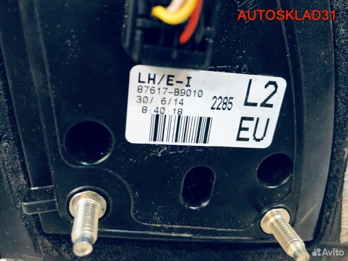 Зеркало электрическое левое Hyundai i10 87617B9010 - АвтоСклад31.рф - авторазборка контрактные б/у запчасти в г. Белгород