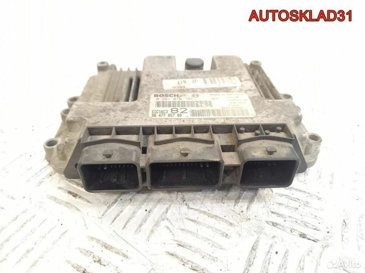 Блок эбу Peugeot 206 1998-2012 1.4 HDI 9647785780 - АвтоСклад31.рф - авторазборка контрактные б/у запчасти в г. Белгород