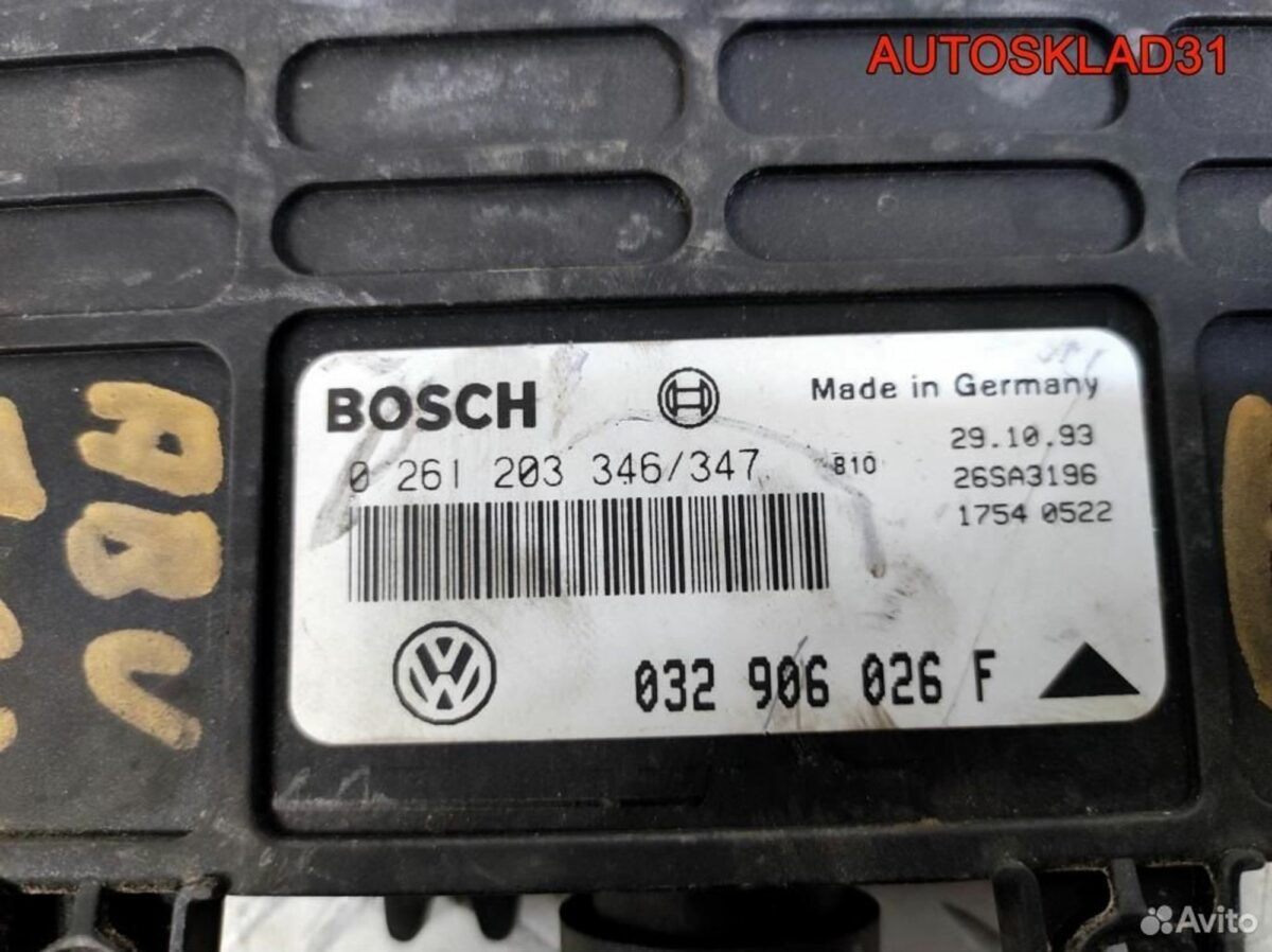 Блок эбу Volkswagen Golf 3 1.6 ABU 032906026F - АвтоСклад31.рф - авторазборка контрактные б/у запчасти в г. Белгород