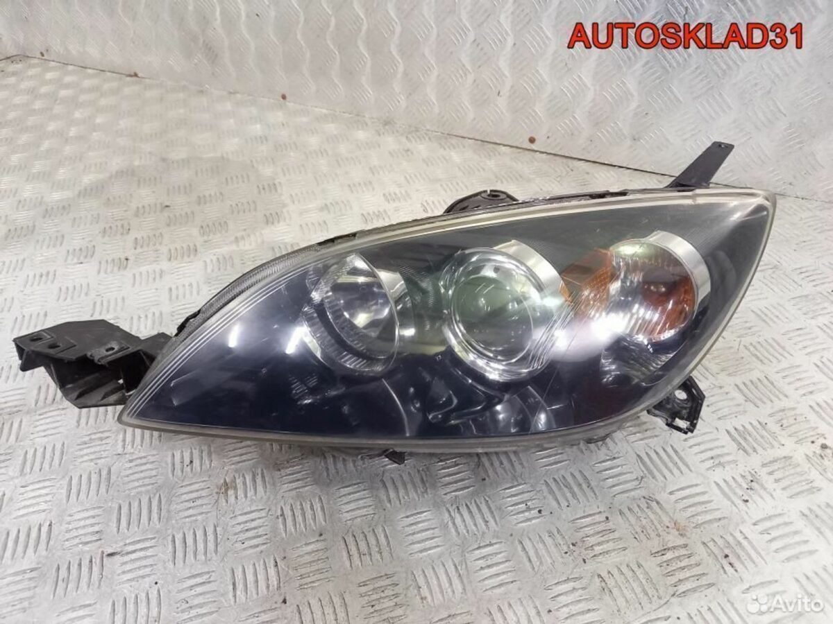 Фара левая ксенон Mazda 3 BK хетчбэк bp4l51041c - АвтоСклад31.рф - авторазборка контрактные б/у запчасти в г. Белгород