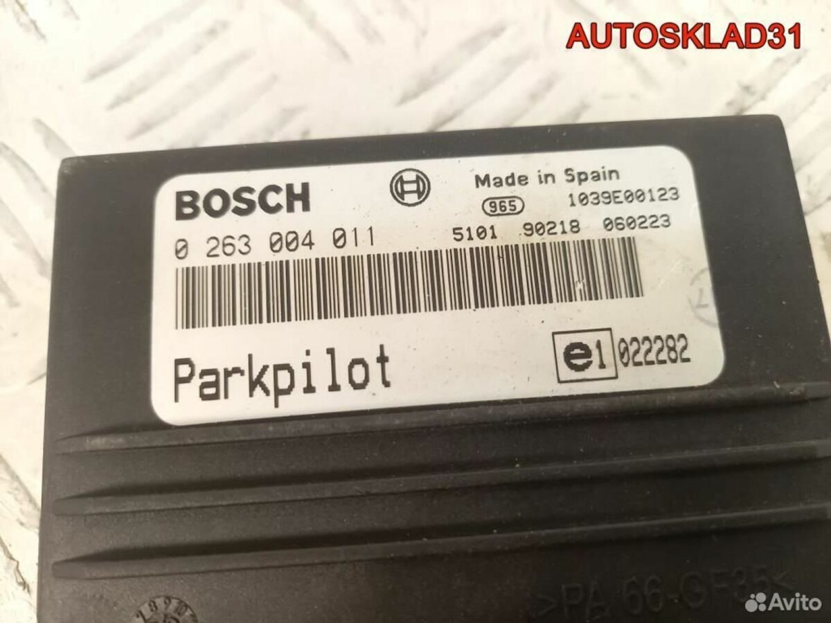 Блок управления парктроником Mazda 3 BK 0263004011 - АвтоСклад31.рф - авторазборка контрактные б/у запчасти в г. Белгород