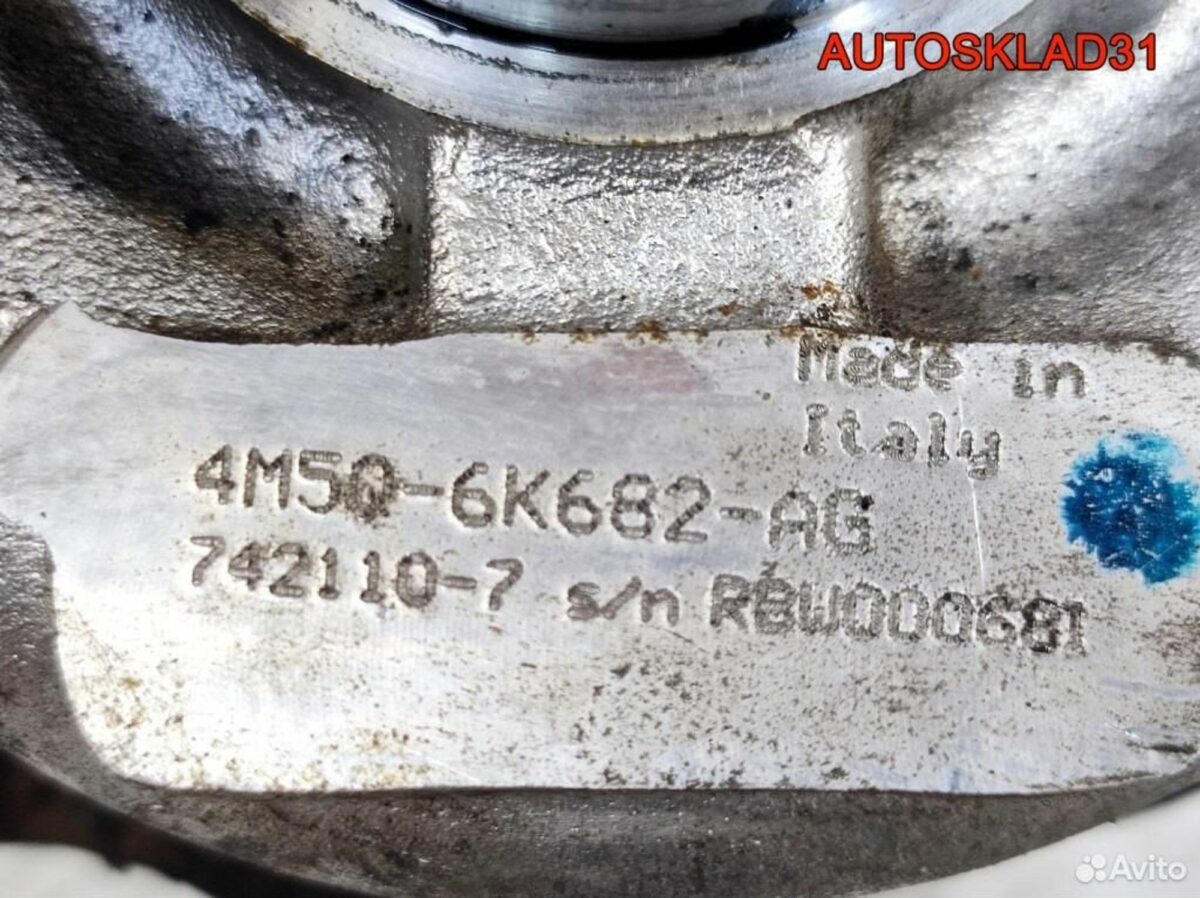 Турбина Ford Galaxy 1.8 qywa 4M5Q6K682AG - АвтоСклад31.рф - авторазборка контрактные б/у запчасти в г. Белгород