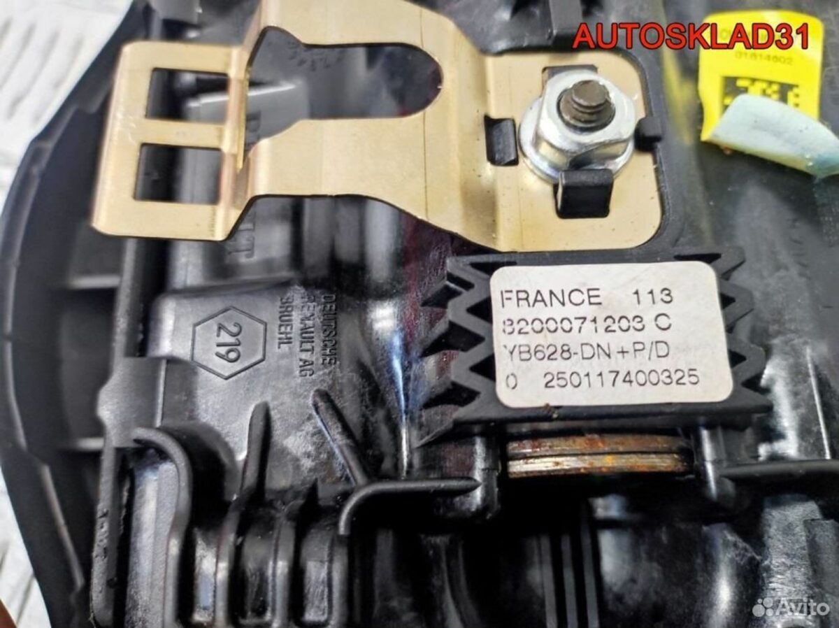 Подушка безопасности в руль Renault Laguna 2 - АвтоСклад31.рф - авторазборка контрактные б/у запчасти в г. Белгород