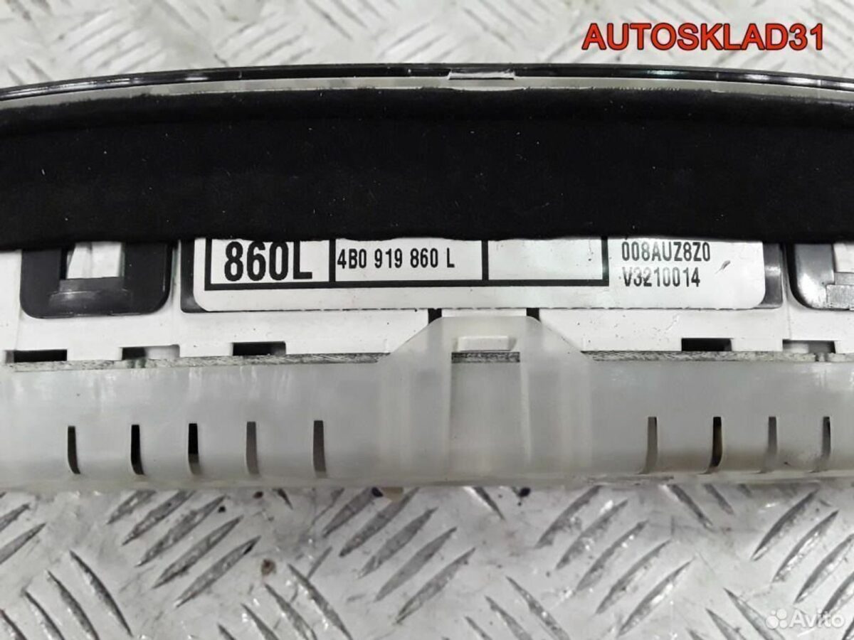 Панель приборов Audi A6 C5 2.4 бензин 4B0919860L - АвтоСклад31.рф - авторазборка контрактные б/у запчасти в г. Белгород