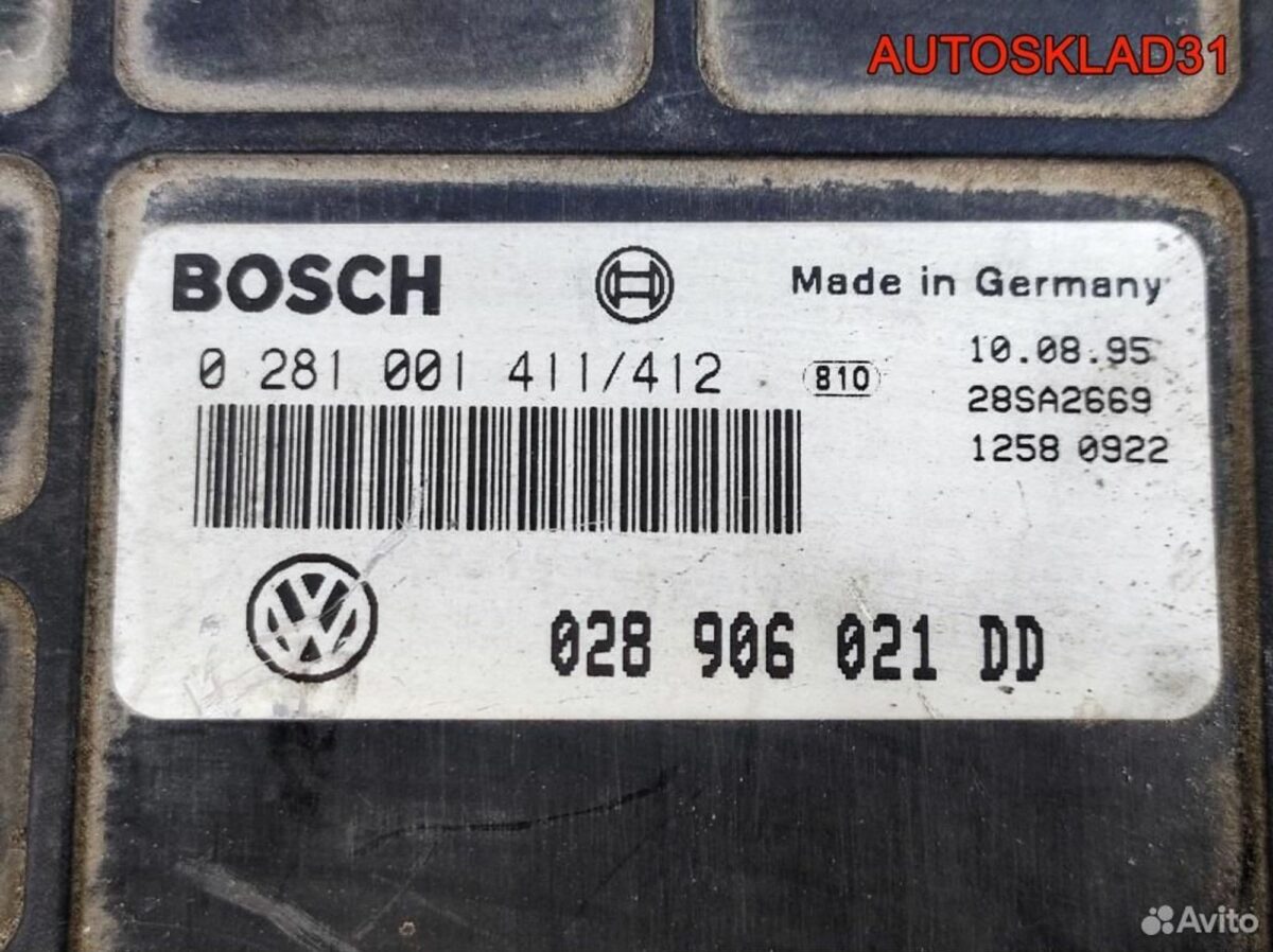 Блок эбу VW Passat B4 028906021DD Дизель - АвтоСклад31.рф - авторазборка контрактные б/у запчасти в г. Белгород