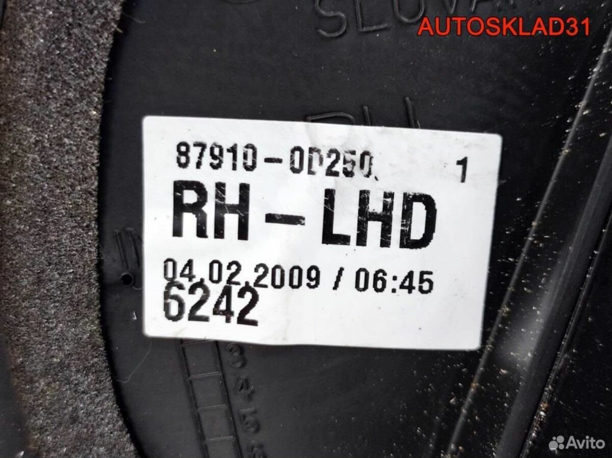 Зеркало правое Toyota Yaris 879100D250 - АвтоСклад31.рф - авторазборка контрактные б/у запчасти в г. Белгород