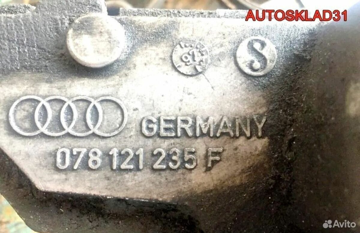 Кронштейн вискомуфты Audi A6 C5 078121235F - АвтоСклад31.рф - авторазборка контрактные б/у запчасти в г. Белгород