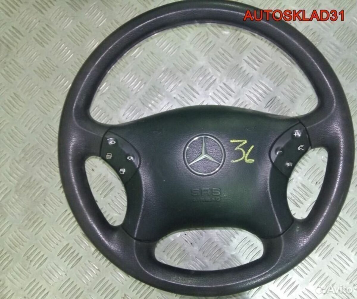 Рулевое колесо с AIR BAG Mercedes W203 20346008039 - АвтоСклад31.рф - авторазборка контрактные б/у запчасти в г. Белгород