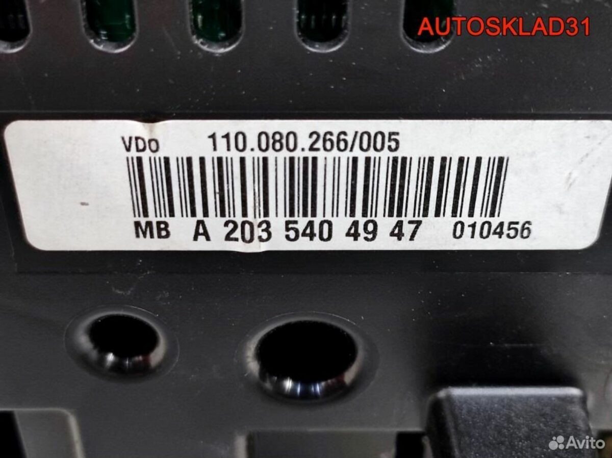 Панель приборов Mercedes W203 A2035404947 Дизель - АвтоСклад31.рф - авторазборка контрактные б/у запчасти в г. Белгород