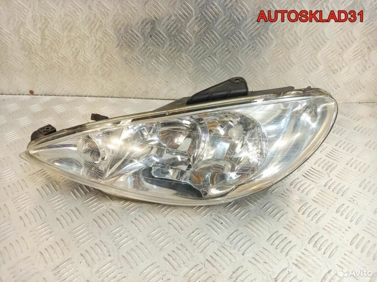 Фара левая Peugeot 206 9660535680 - АвтоСклад31.рф - авторазборка контрактные б/у запчасти в г. Белгород