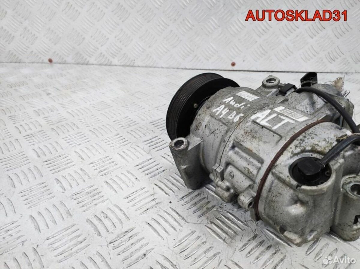 Компрессор кондиционера Audi A4 B6 8E0260805C - АвтоСклад31.рф - авторазборка контрактные б/у запчасти в г. Белгород
