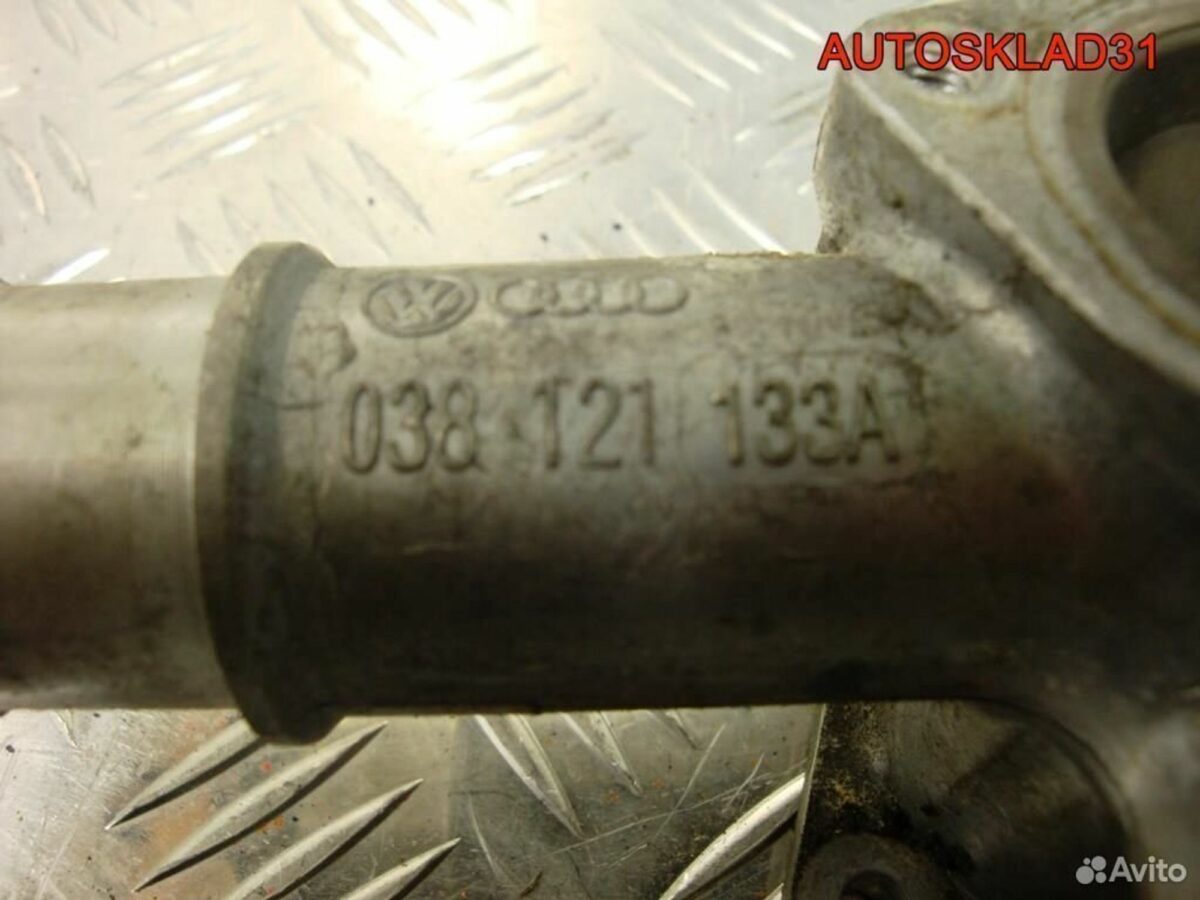 Фланец системы охлаждения Audi A6 C5 038121133A - АвтоСклад31.рф - авторазборка контрактные б/у запчасти в г. Белгород