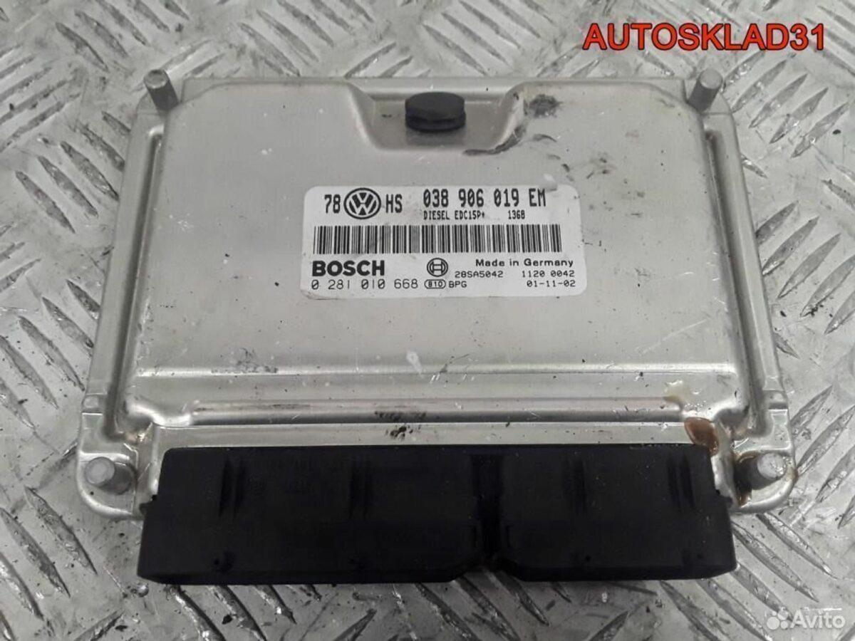 Эбу Volkswagen Passat B5+ 1.9 AVB 038906019EM - АвтоСклад31.рф - авторазборка контрактные б/у запчасти в г. Белгород