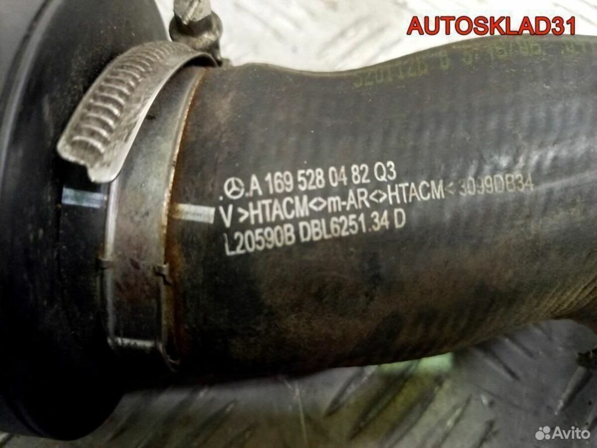 Патрубок интеркулера Mercedes Benz A140 1695280482 - АвтоСклад31.рф - авторазборка контрактные б/у запчасти в г. Белгород