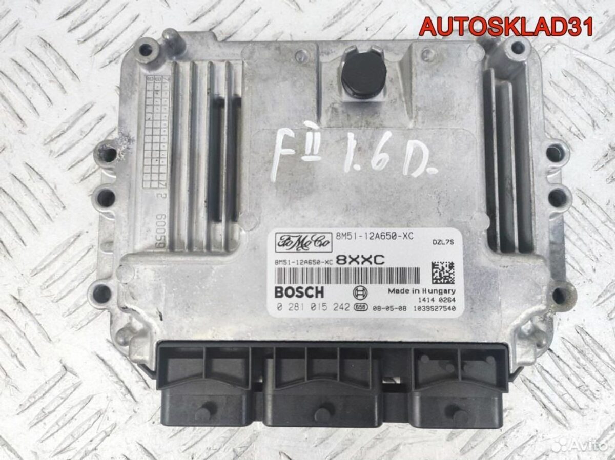 Блок эбу Ford Focus 2 1.6 G8DB 8M5112A650XC Дизель - АвтоСклад31.рф - авторазборка контрактные б/у запчасти в г. Белгород