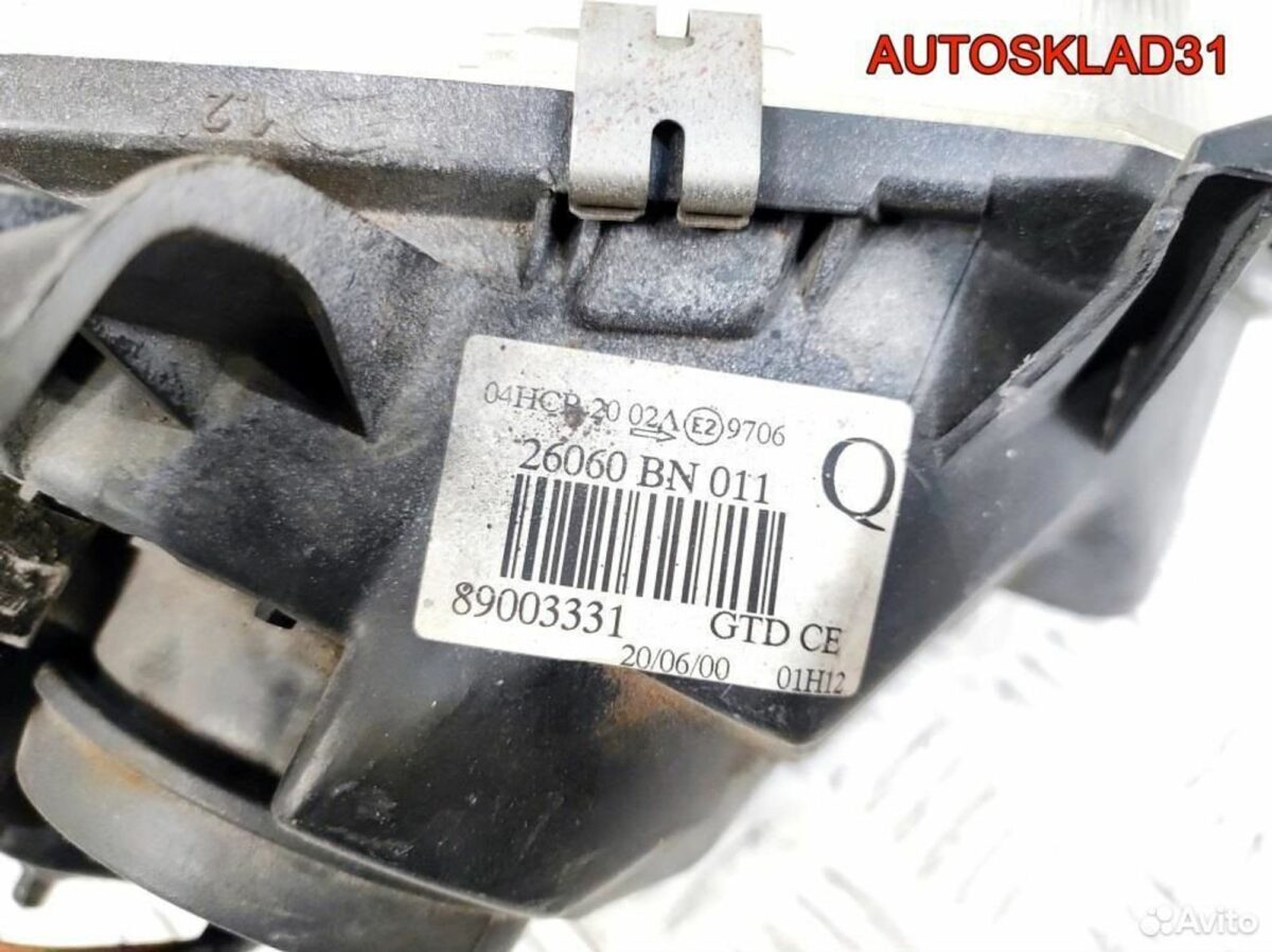Фара левая Nissan Almera N16 26060BN011 - АвтоСклад31.рф - авторазборка контрактные б/у запчасти в г. Белгород