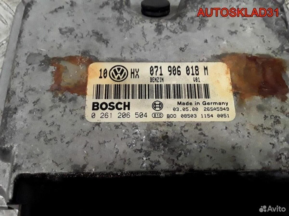 Блок эбу Volkswagen Passat B5 2,3 AGZ 071906018M - АвтоСклад31.рф - авторазборка контрактные б/у запчасти в г. Белгород