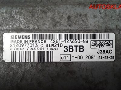 Блок эбу Ford Fusion 4S6112A650NB Бензин - АвтоСклад31.рф - авторазборка контрактные б/у запчасти в г. Белгород