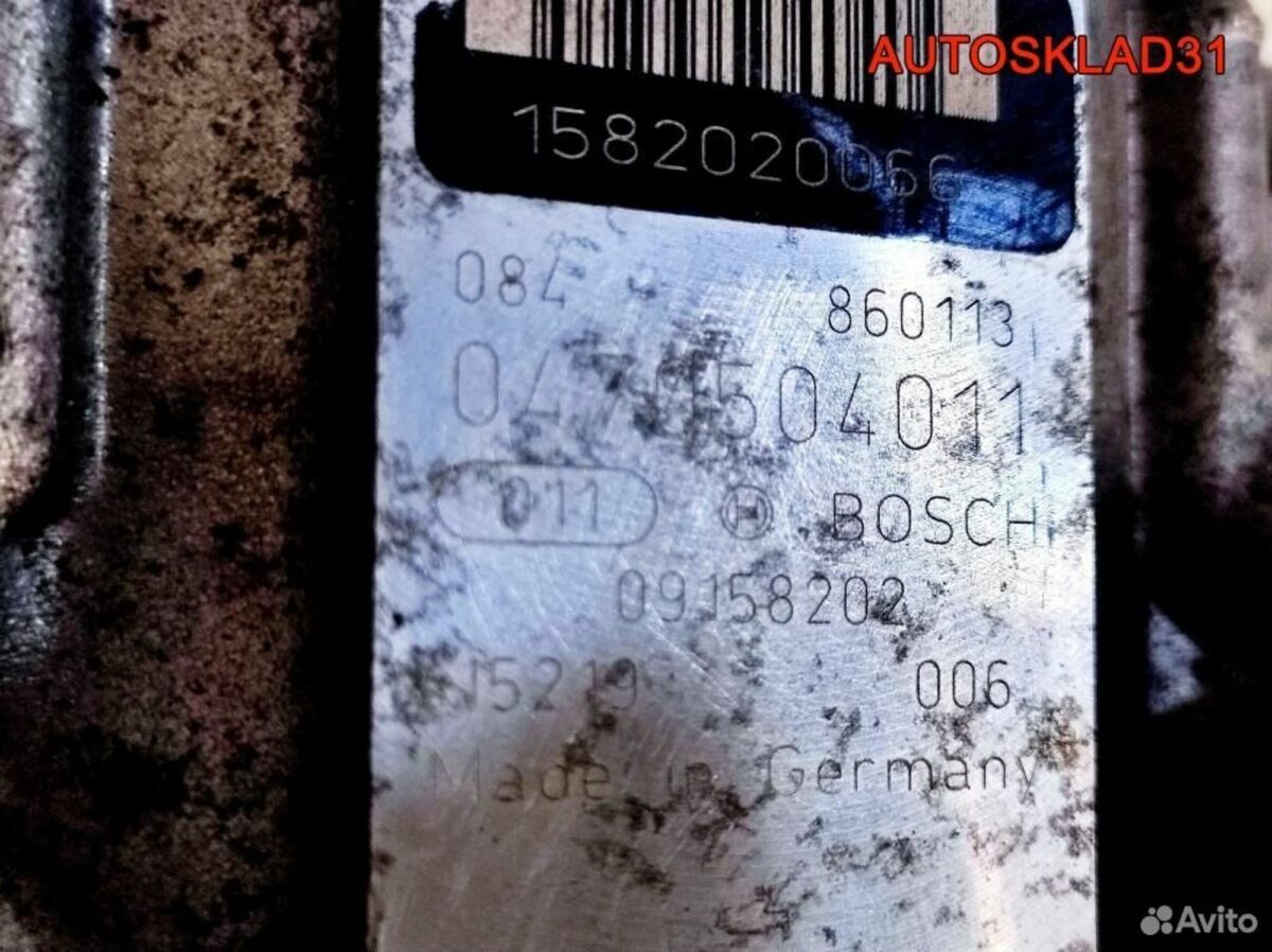 Тнвд Opel Vectra B 2,0 X20DTH 0470504011 - АвтоСклад31.рф - авторазборка контрактные б/у запчасти в г. Белгород