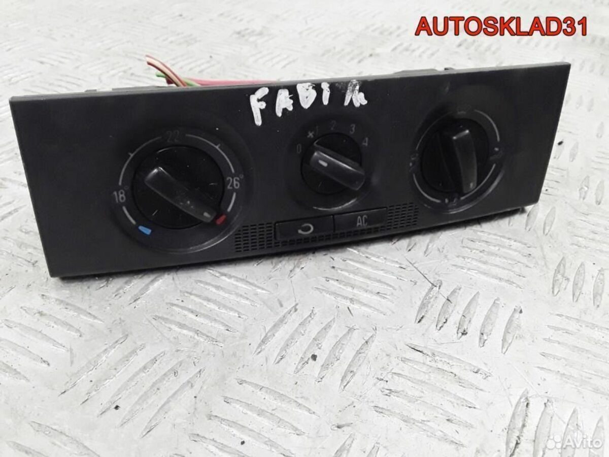 Блок управления отопителем Skoda Fabia 6Y0820045C - АвтоСклад31.рф - авторазборка контрактные б/у запчасти в г. Белгород