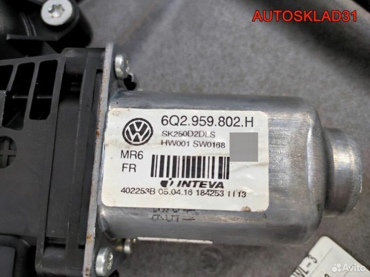 Стеклоподъемник передний левый Skoda Fabia 2 - АвтоСклад31.рф - авторазборка контрактные б/у запчасти в г. Белгород