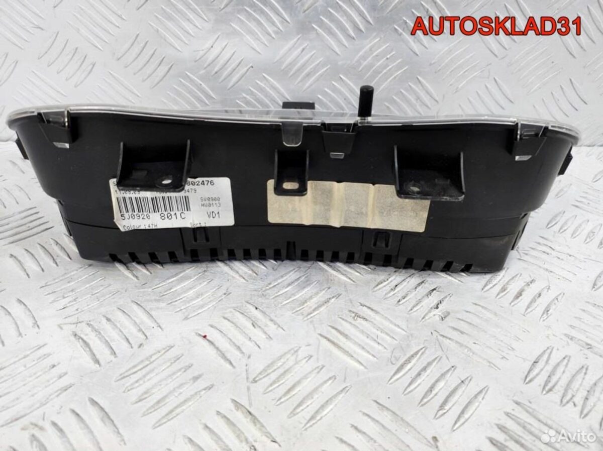 Панель приборов Skoda Fabia 2 1,4 TDI 5J0920801C - АвтоСклад31.рф - авторазборка контрактные б/у запчасти в г. Белгород