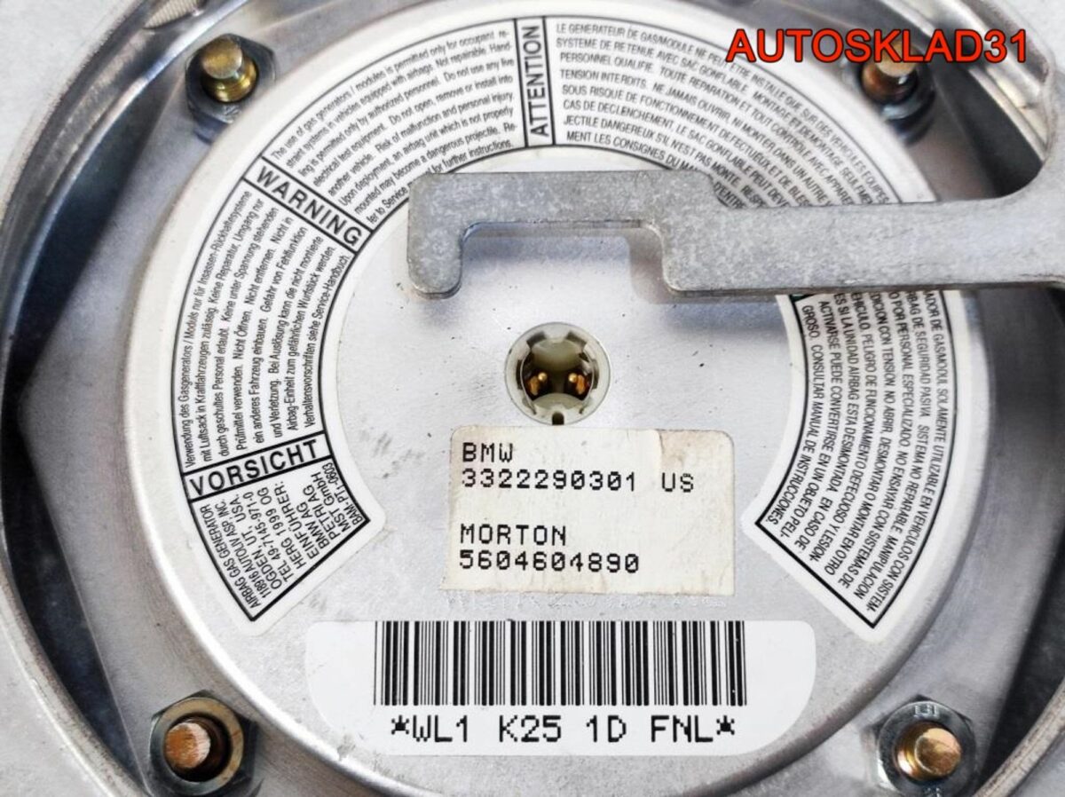 Рулевое колесо с AIR BAG Кожа BMW E36 323422282309 - АвтоСклад31.рф - авторазборка контрактные б/у запчасти в г. Белгород