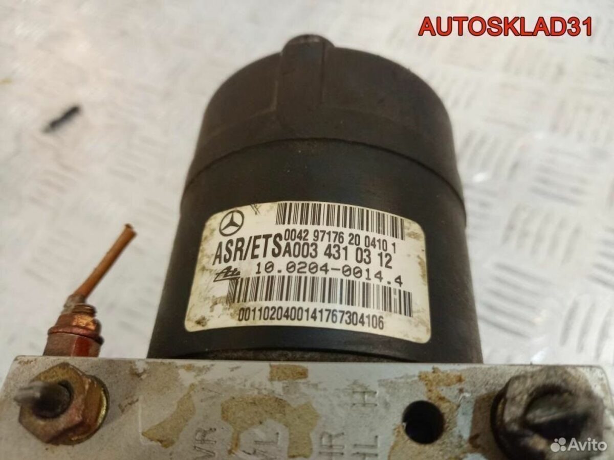 Блок ABS Mercedes Benz W202 A0034310312 - АвтоСклад31.рф - авторазборка контрактные б/у запчасти в г. Белгород