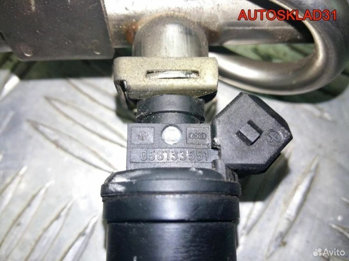 Форсунка инжекторная Audi A6 C5 058133551 - АвтоСклад31.рф - авторазборка контрактные б/у запчасти в г. Белгород