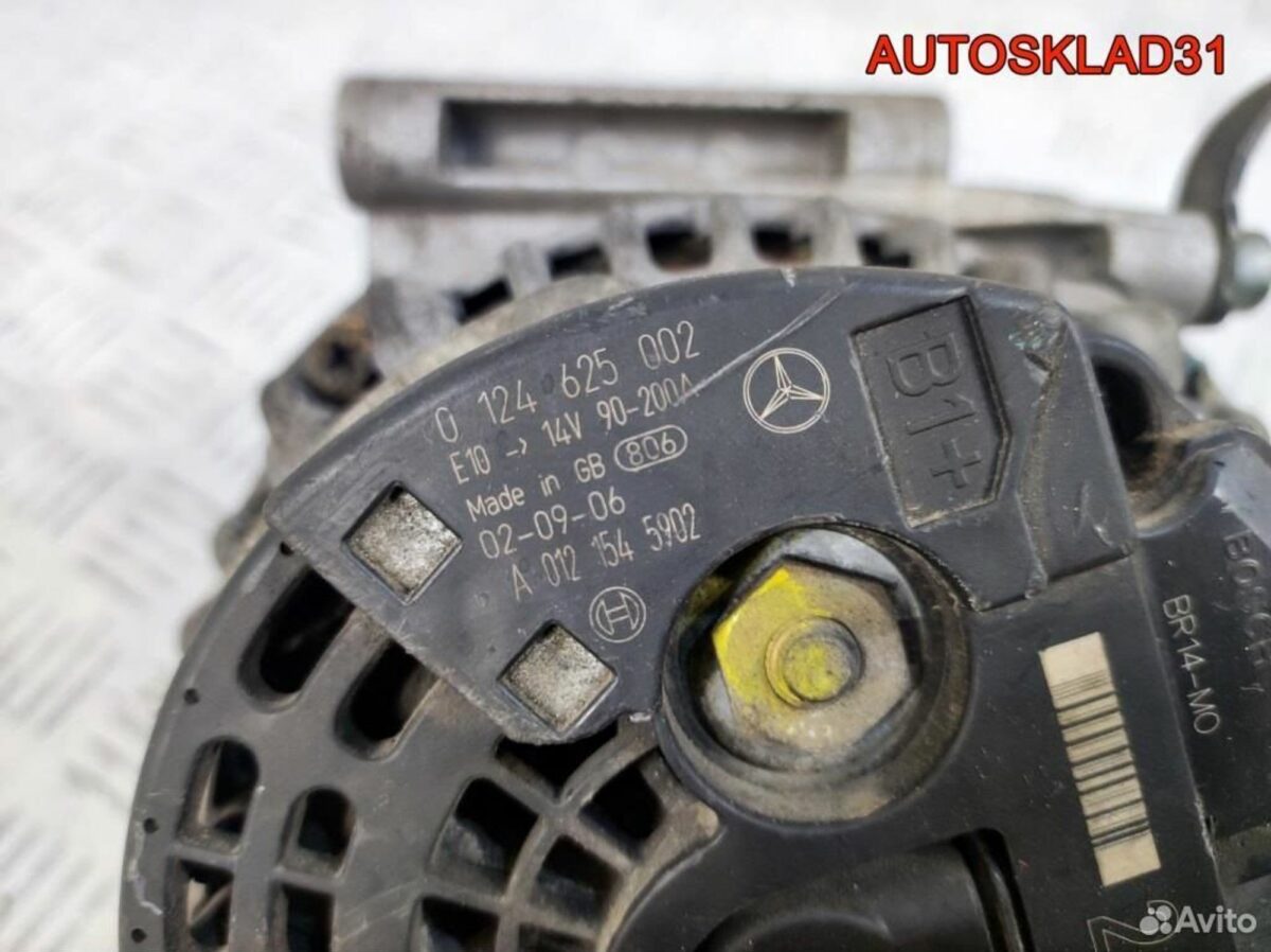 Генератор 200A Mercedes Benz W211 A0121545902 - АвтоСклад31.рф - авторазборка контрактные б/у запчасти в г. Белгород