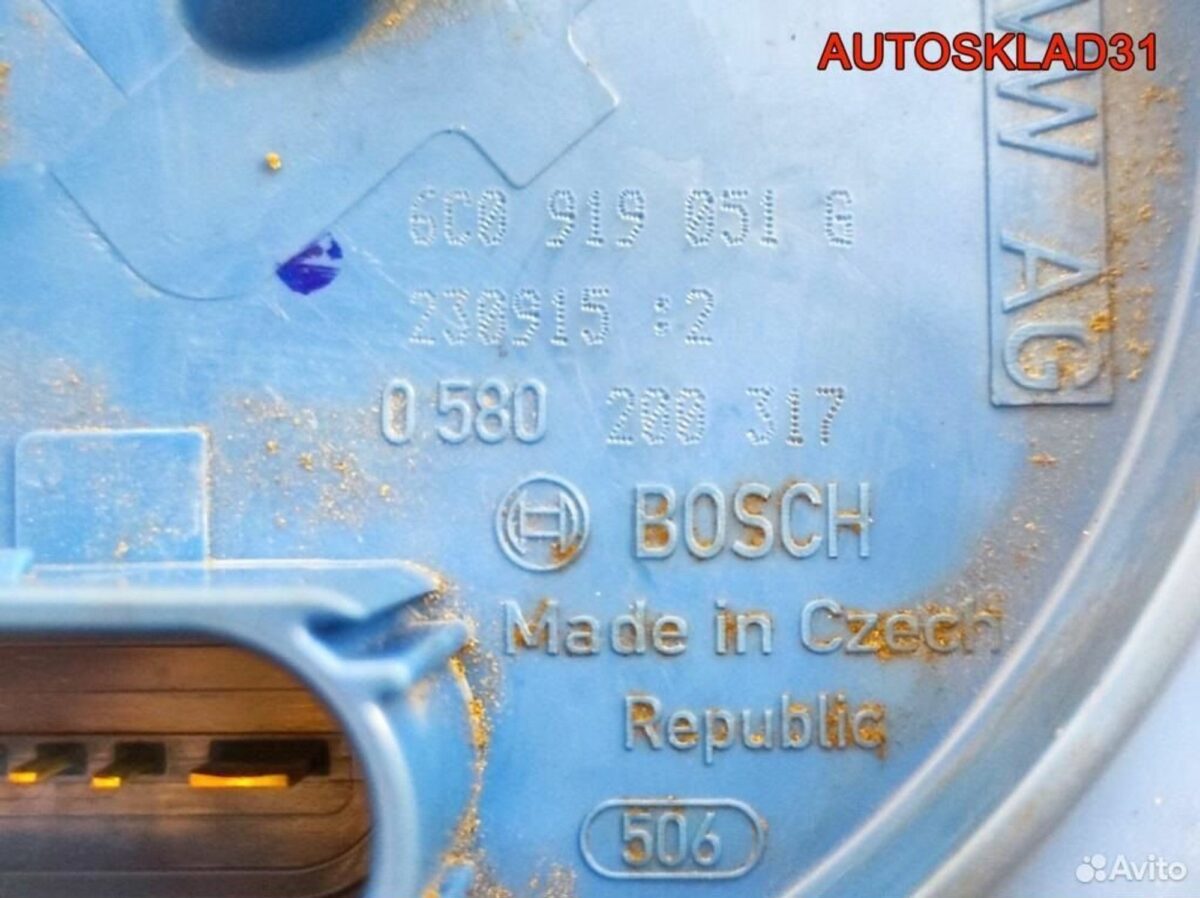 Насос топливный Skoda Fabia 1,2 cbzj 6C0919051G - АвтоСклад31.рф - авторазборка контрактные б/у запчасти в г. Белгород