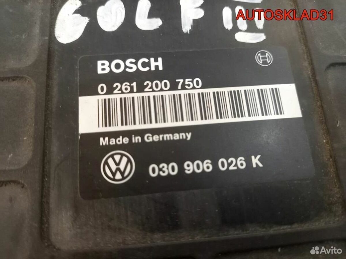 Блок эбу Volkswagen Golf 3 030906026K - АвтоСклад31.рф - авторазборка контрактные б/у запчасти в г. Белгород