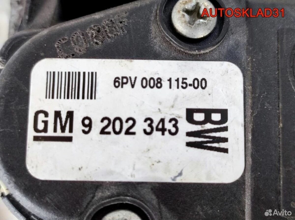 Педаль газа Opel Zafira B 9202343 - АвтоСклад31.рф - авторазборка контрактные б/у запчасти в г. Белгород
