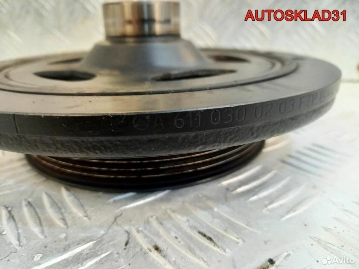 Шкив коленвала Mercedes W203 2.2 646 A6110300203 - АвтоСклад31.рф - авторазборка контрактные б/у запчасти в г. Белгород