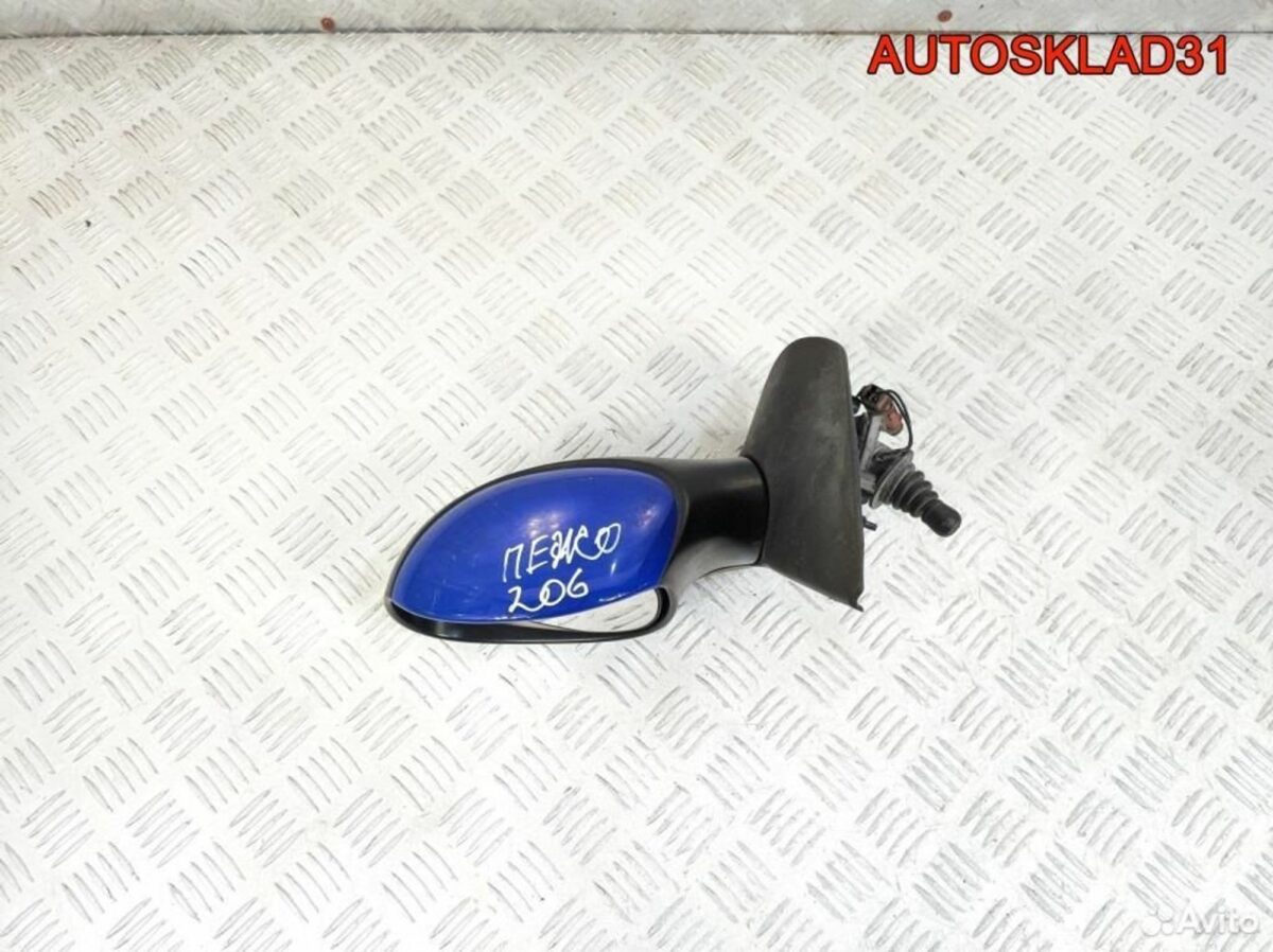 Зеркало левое механическое Peugeot 206 8148YC - АвтоСклад31.рф - авторазборка контрактные б/у запчасти в г. Белгород