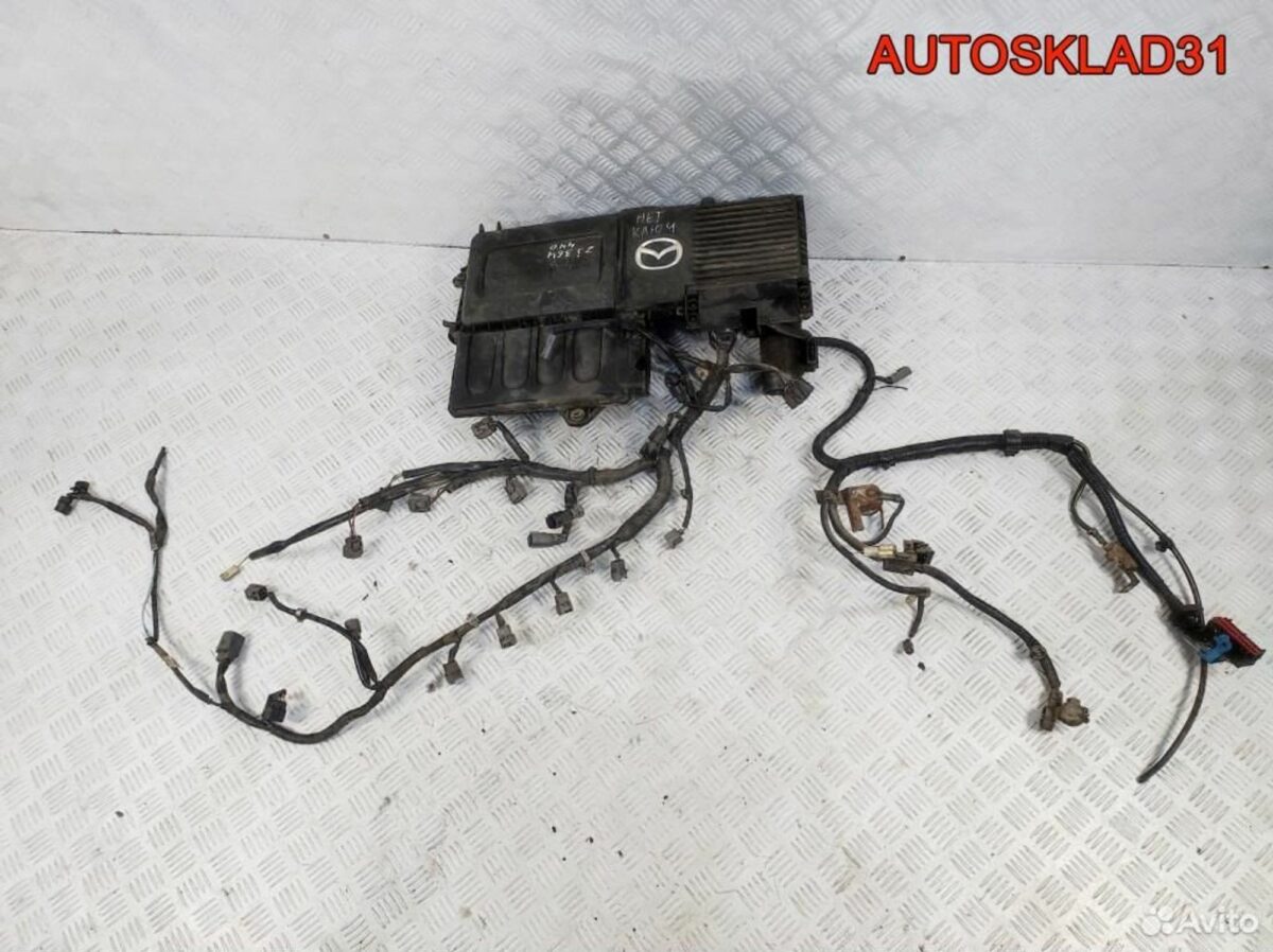 Блок эбу с косой Mazda 3 BK 1,3 ZJ 1001407150 - АвтоСклад31.рф - авторазборка контрактные б/у запчасти в г. Белгород