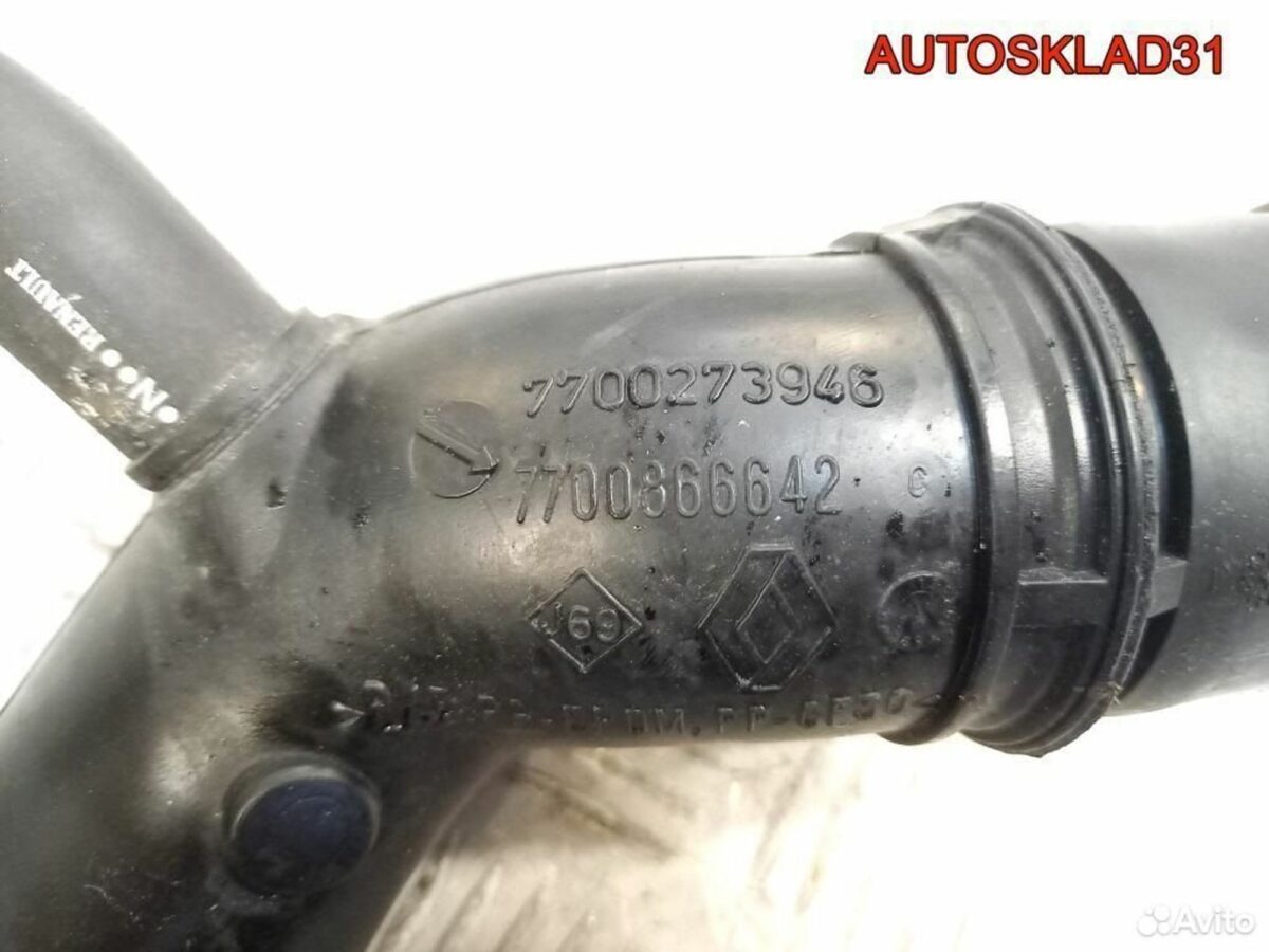 Патрубок воздушного фильтра Renault Megane 1 K7M - АвтоСклад31.рф - авторазборка контрактные б/у запчасти в г. Белгород