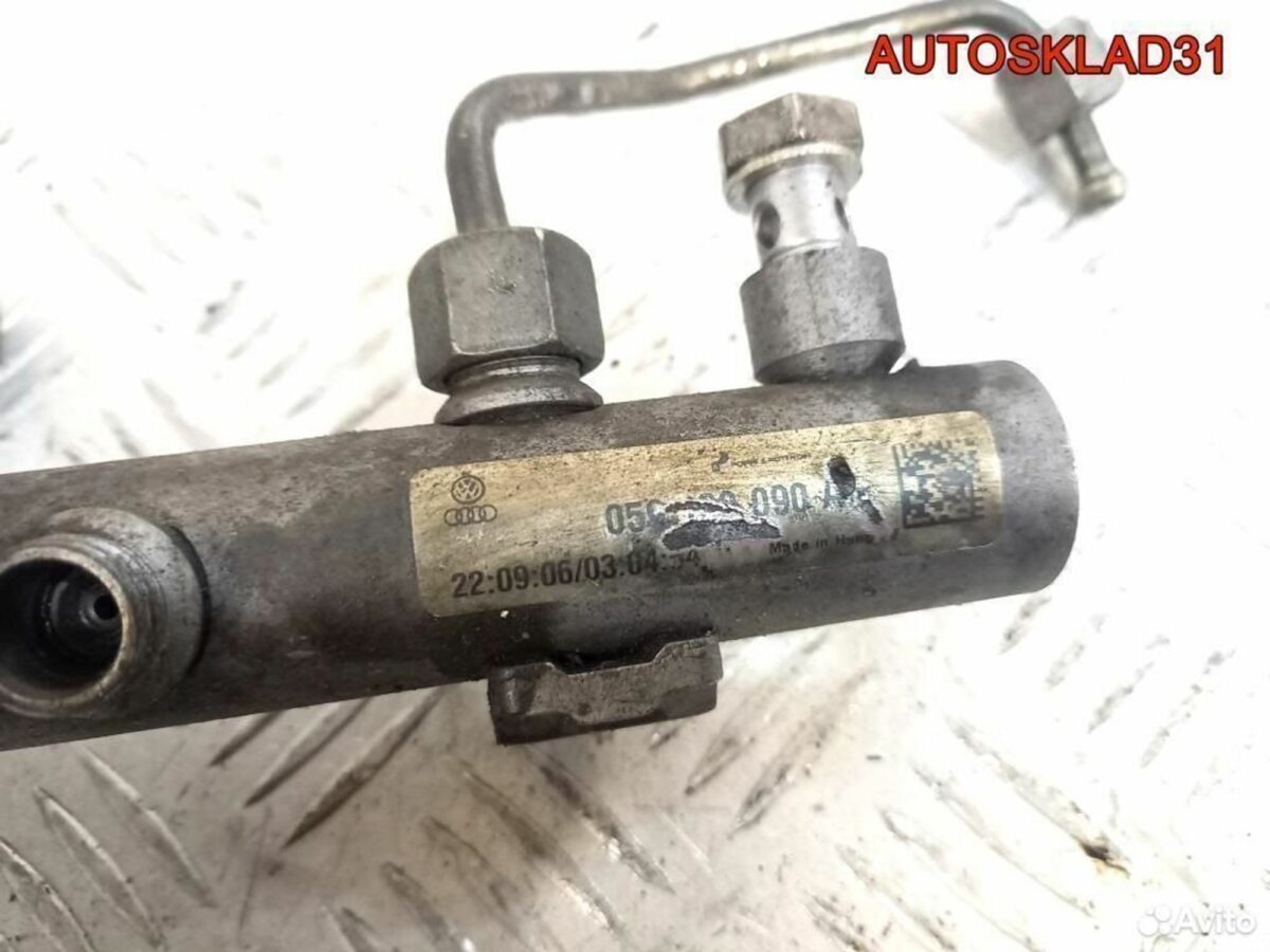 Рейка топливная Audi A4 B7 3.0 ASB 059130090AB - АвтоСклад31.рф - авторазборка контрактные б/у запчасти в г. Белгород