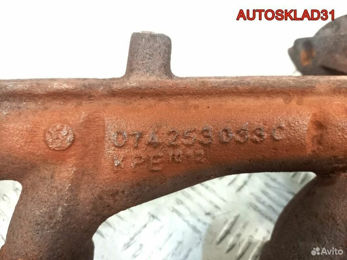 Коллектор выпускной VW Transporter T4 074253033C - АвтоСклад31.рф - авторазборка контрактные б/у запчасти в г. Белгород