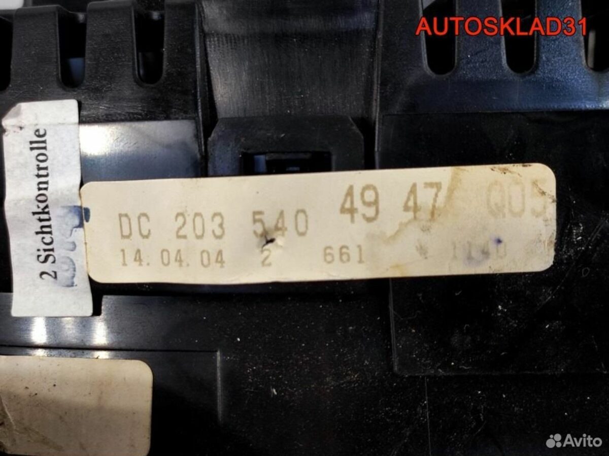 Панель приборов Mercedes W203 A2035404947 Дизель - АвтоСклад31.рф - авторазборка контрактные б/у запчасти в г. Белгород